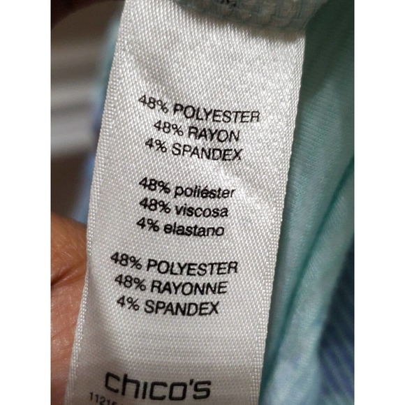 Zenergy Women's Multicolor Polyester Scoop Neck Short Sleeve Pullover Shirt 2 L - Picture 9 of 11